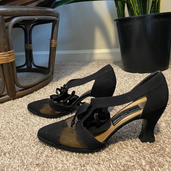 Stuart Weitzman Vintage Mesh Pumps - Picture 1 of 5